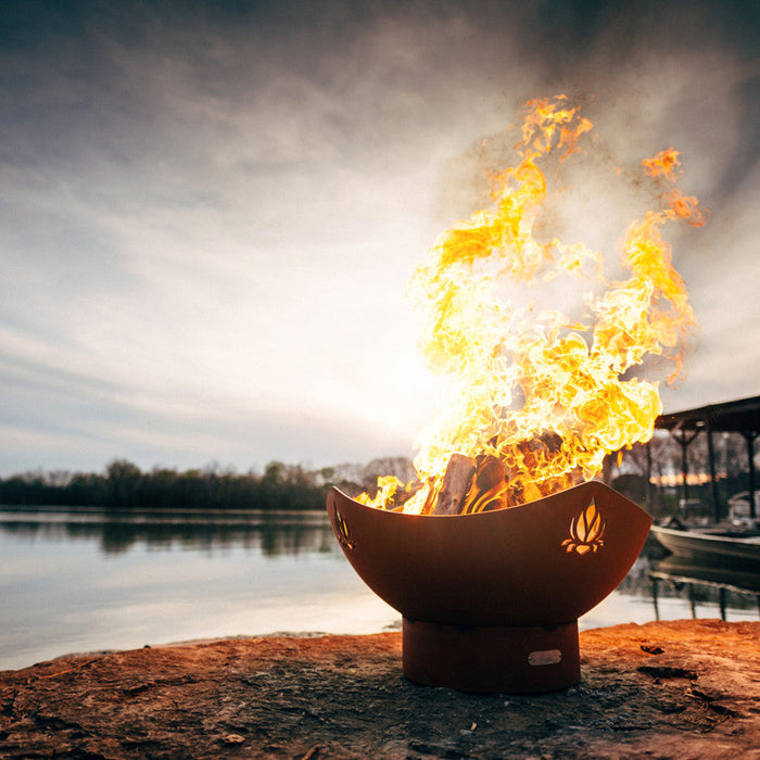 Fire Pit Art - Namaste Carbon Steel Fire Pit