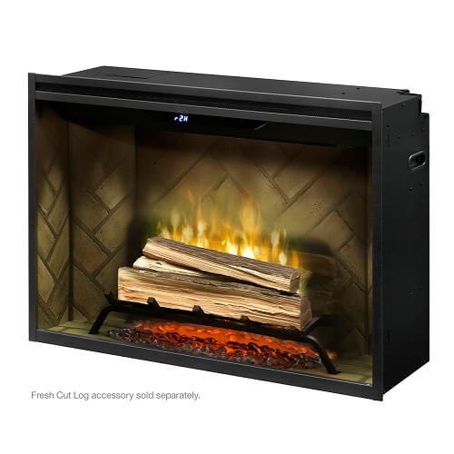 Dimplex Revillusion 36 Inch Portrait Built-In Electric Firebox Weathered Concrete 500002399