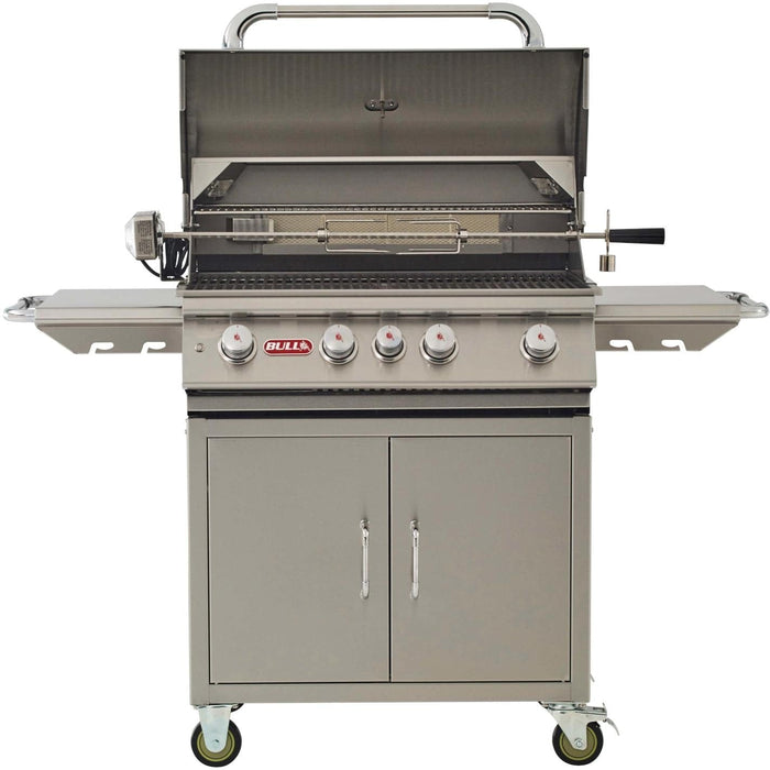 Bull Grills Angus 30-Inch 4-Burner Freestanding Grill with Rear Infrared Burner - 476289+CART