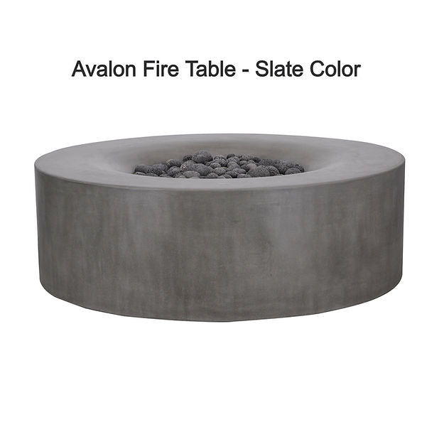 Pyromania Fire Avalon Round 42-Inch Concrete Fire Pit