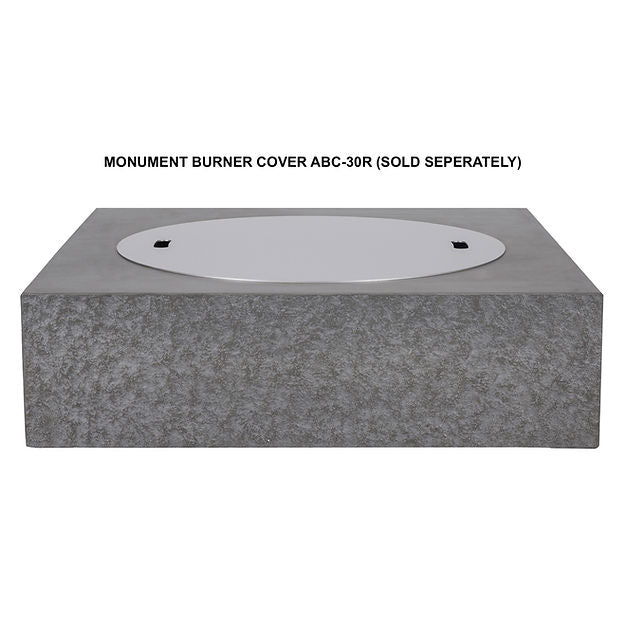 Pyromania Fire Monument Square 41" x 41" Concrete Fire Pit Table