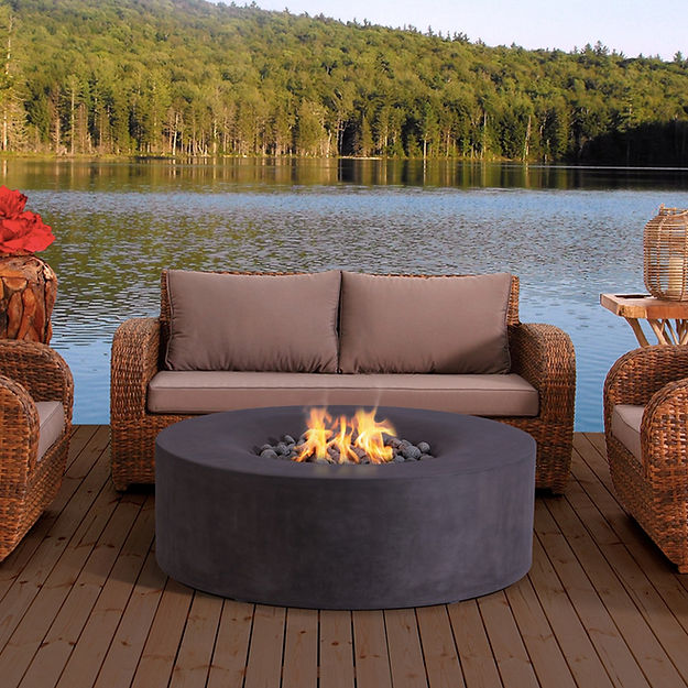 Pyromania Fire Avalon Round 42-Inch Concrete Fire Pit