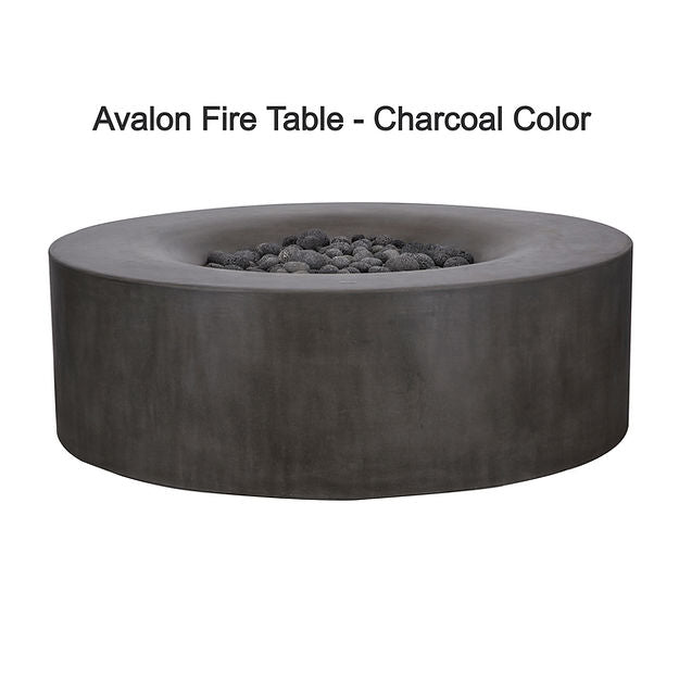 Pyromania Fire Avalon Round 42-Inch Concrete Fire Pit