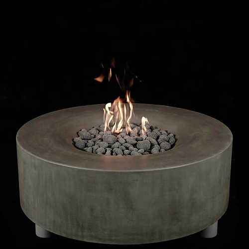 Pyromania Fire Avalon Round 42-Inch Concrete Fire Pit