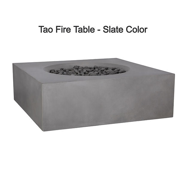 Pyromania Fire Tao Square 41" x 41" Concrete Fire Pit Table