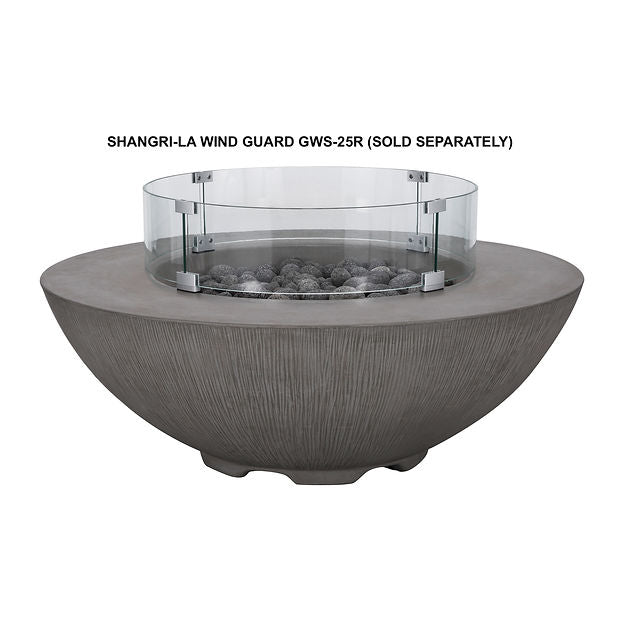 Pyromania Fire Shangri-la Round Glass Wind Guard