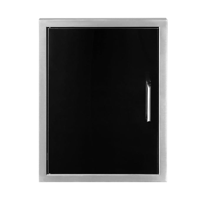 Wildfire Outdoor Vertical Single Door BLACK SS - WF-VSD1622-BSS