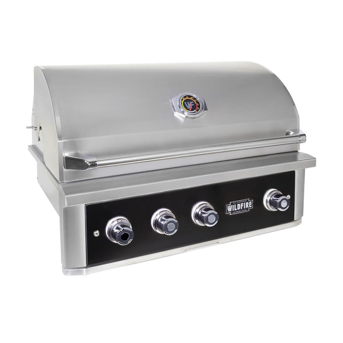 Wildfire Outdoor Ranch PRO 36" Gas Grill Black 304 BSS - WF-PRO36G-RH