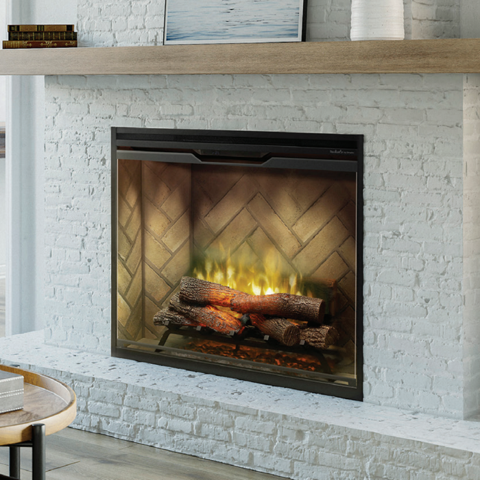 Dimplex Revillusion 36 Inch Portrait Built-In Electric Firebox Herringbone 500002398