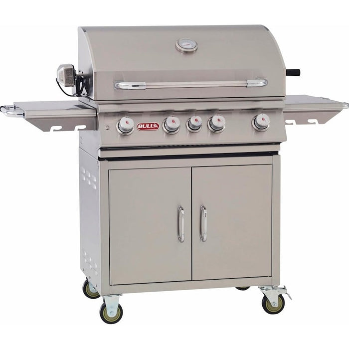 Bull Grills Angus 30-Inch 4-Burner Freestanding Grill with Rear Infrared Burner - 476289-CART