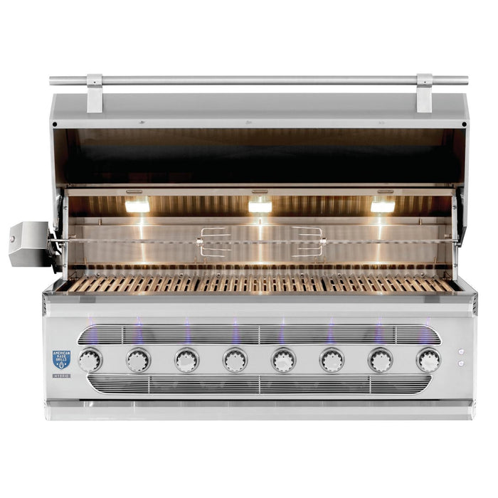 American Made Grills Muscle 54 Inch Built-In Gas Grill with Infrared Searing Burner and Rotisserie Kit - MUS54