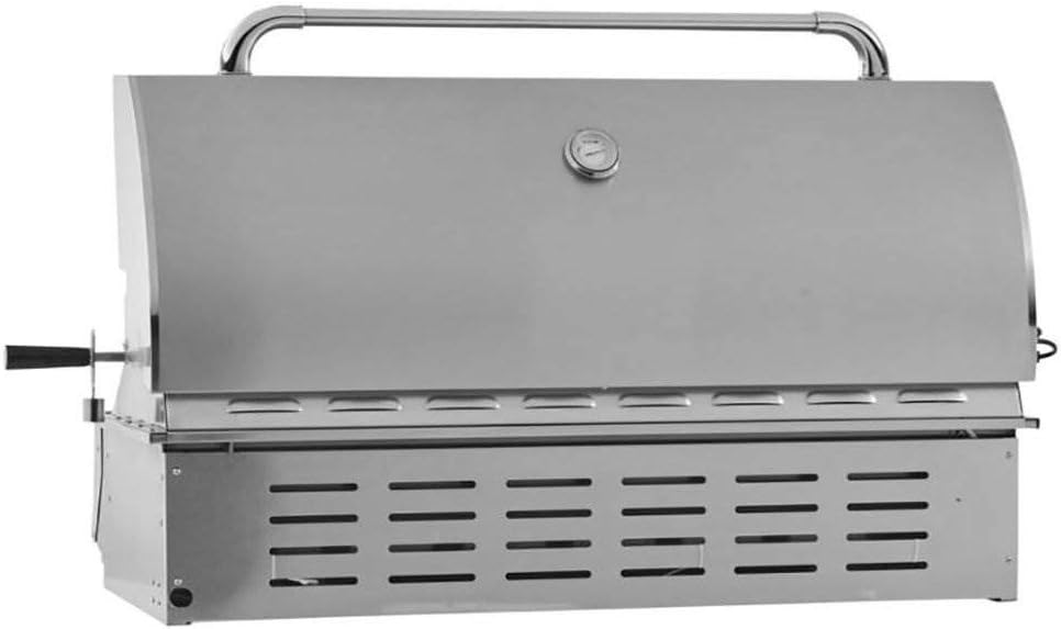 Bull Diablo 46-Inch 6 Burner Built-In Gas Grill with Infrared Rear Burner & Rotisserie Kit - 62648