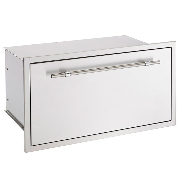 American Made Grills - 36X20-Inch Large Storage Drawer w/ Encore & Muscle Handles - SSDR1-36AMG