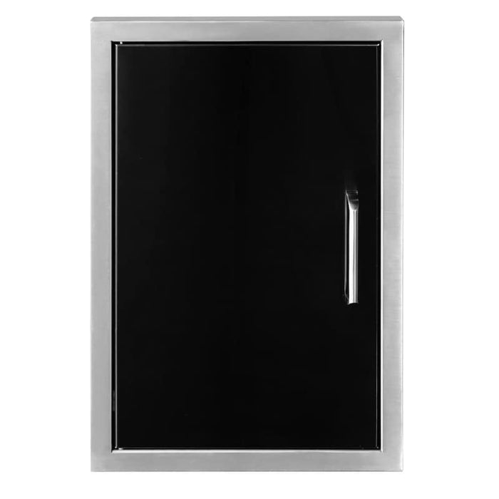 Wildfire Outdoor Vertical Single Door BLACK SS - WF-VSD2027-BSS