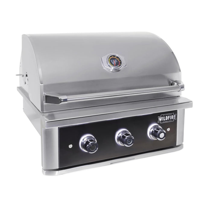 Wildfire Outdoor Ranch PRO 30" Gas Grill Black 304 BSS - WF-PRO30G-RH