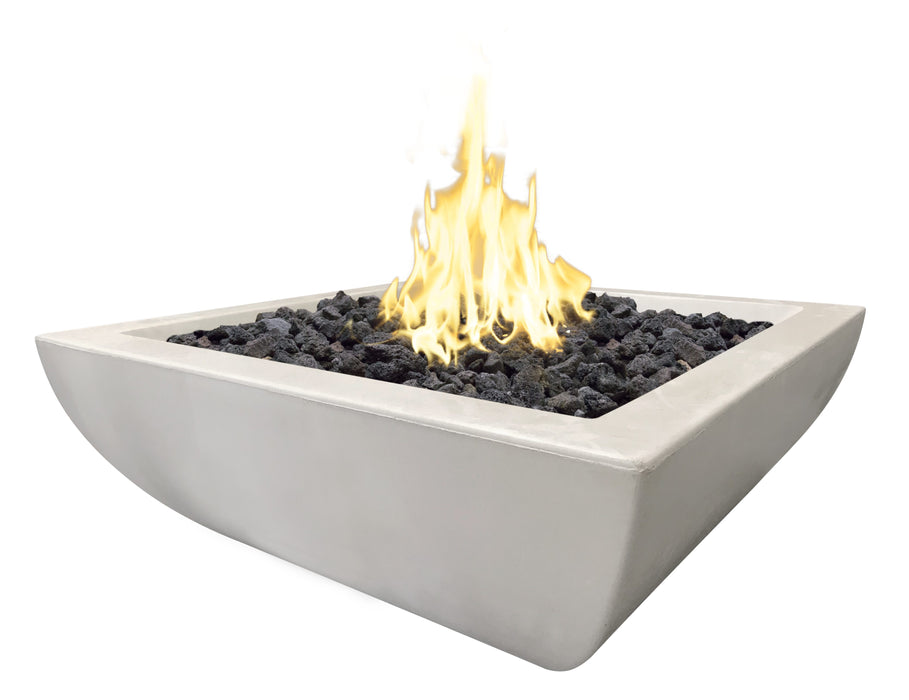 American Fyre Designs Bordeaux Petite Square Gas Fire Bowl