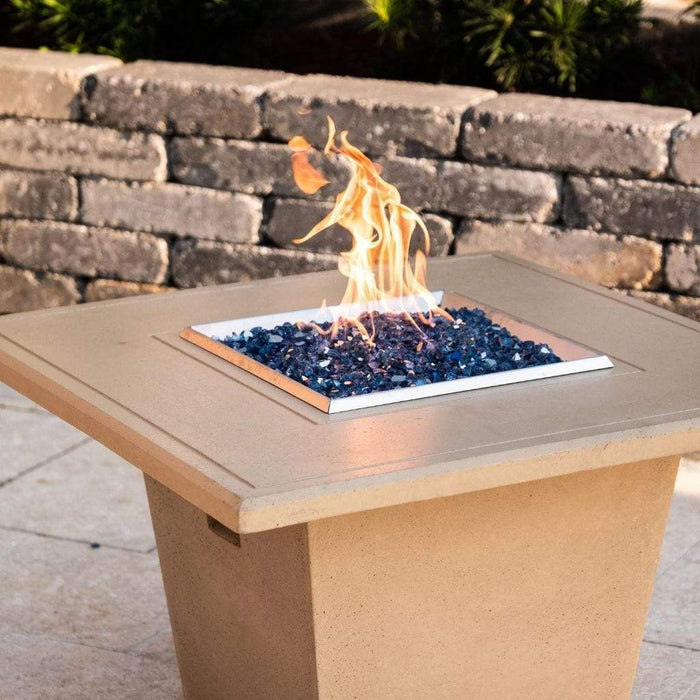 American Fyre Designs 36" Cosmopolitan Square Gas Fire Table