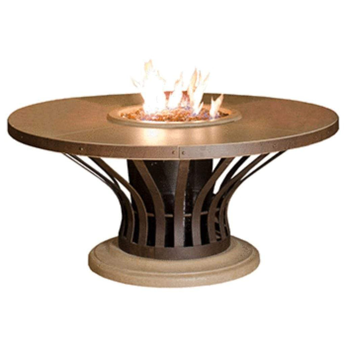 American Fyre Designs 54" Fiesta Round Gas Fire Table