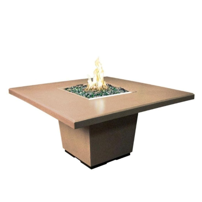 American Fyre Designs 60" Cosmopolitan Square Dining Gas Fire Table