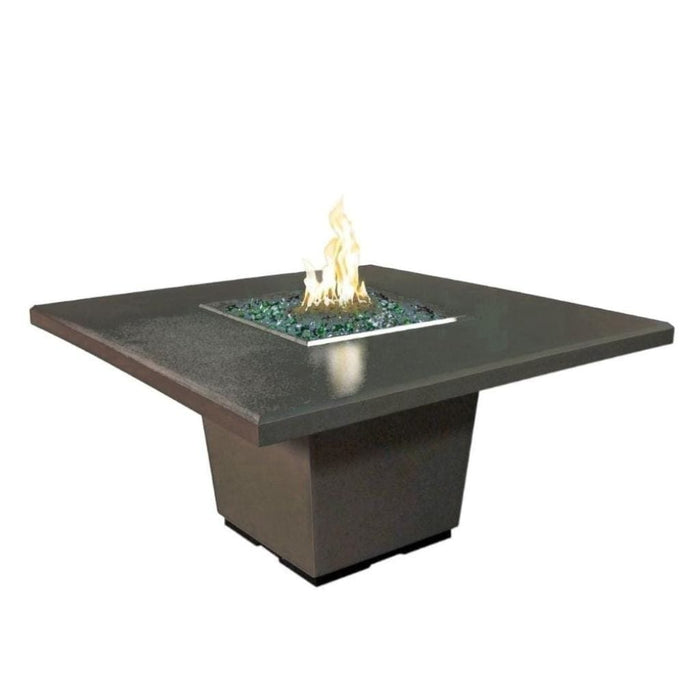 American Fyre Designs 60" Cosmopolitan Square Dining Gas Fire Table