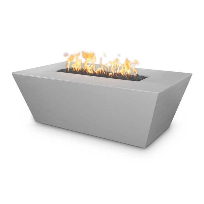 The Outdoor Plus Angelus 60-Inch Rectangle Concrete Fire Pit Table