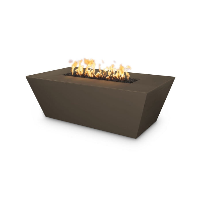 The Outdoor Plus Angelus 60-Inch Rectangle Concrete Fire Pit Table