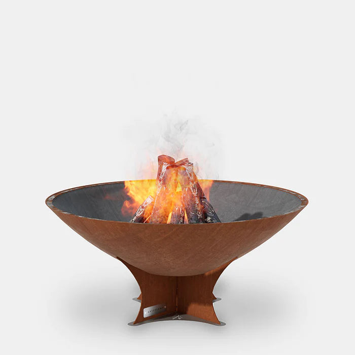Arteflame Classic 40" - Corten Steel Fire Pit - Low Euro Base