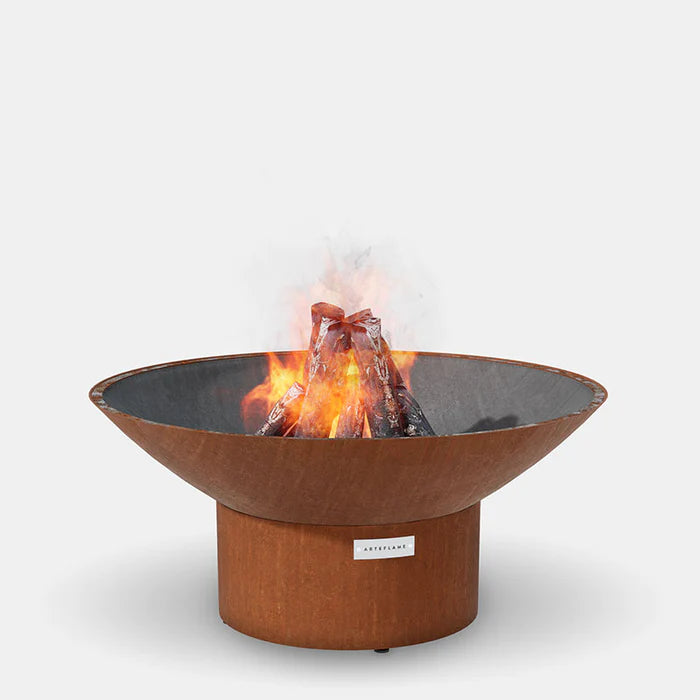 Arteflame Classic 40" - Corten Steel Fire Pit - Low Round Base