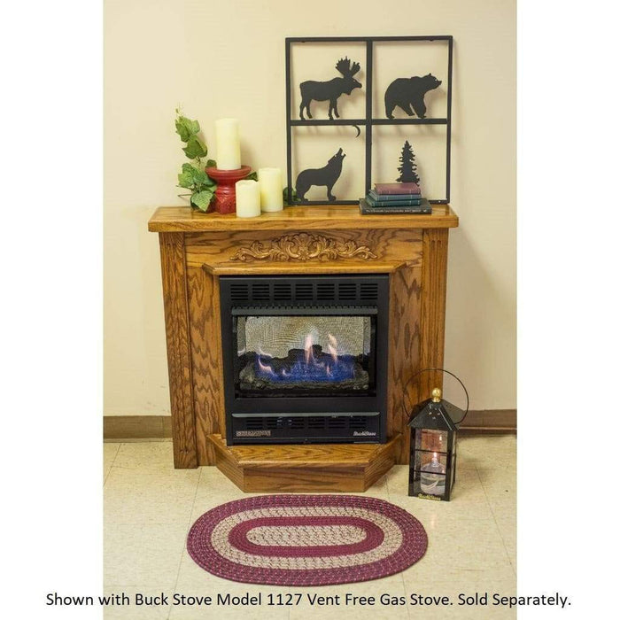 Buck Stove Model 1127 Deluxe Mantel - Light Oak