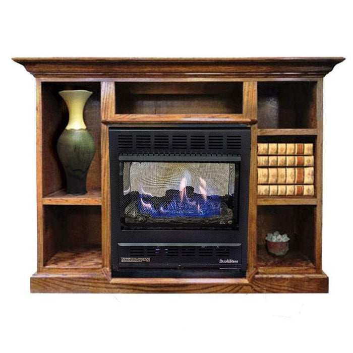 Buck Stove Model 1127 Prestige Combo - Light Oak Mantel