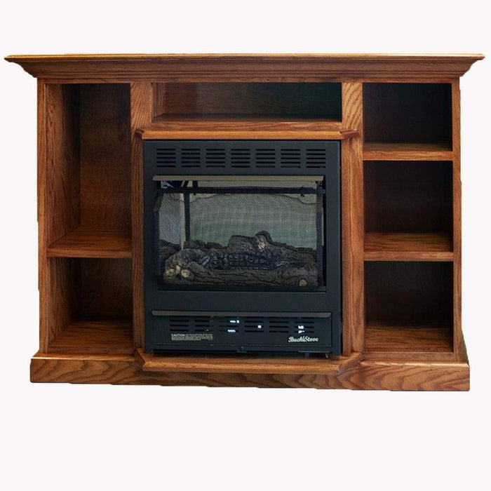 Buck Stove Model 1127 Prestige Combo - Dark Oak Mantel