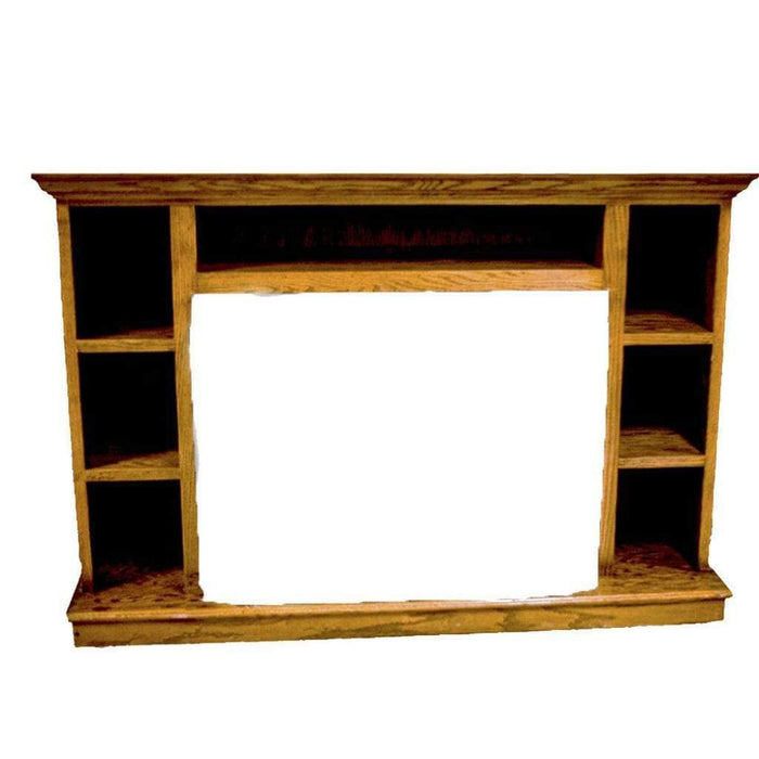 Buck Stove Model 1127 Prestige Bookcase Mantel - Light Oak