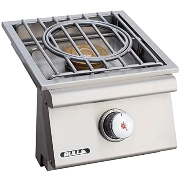 Bull Slide-In Pro Gas Single Side Burner w/ Stainless Steel Lid - 60018/60019