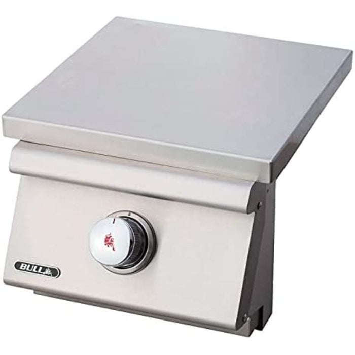 Bull Slide-In Pro Gas Single Side Burner w/ Stainless Steel Lid - 60018/60019