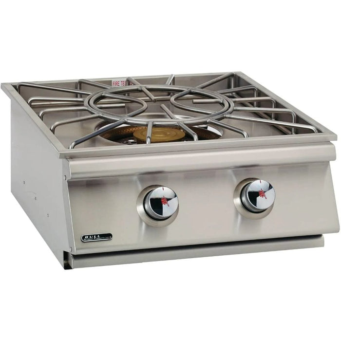 Bull Built-In Stainless Steel Gas Power Burner w/ Stainless Steel Lid - 96000