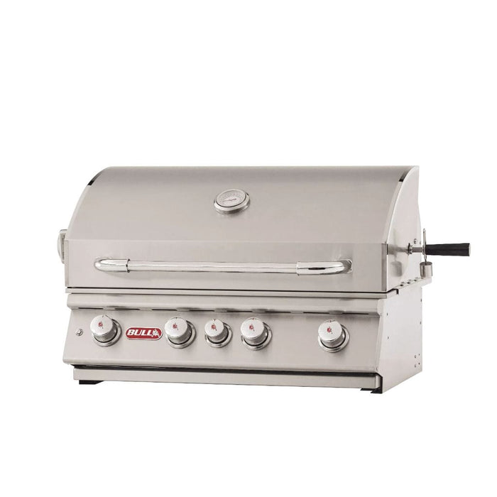 Bull Angus 30-Inch 4-Burner Built-In Gas Grill with Infrared Rear Burner & Rotisserie Kit - 47628