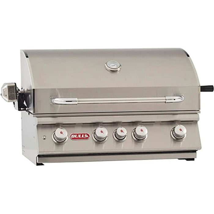 Bull Angus 30-Inch 4-Burner Built-In Gas Grill with Infrared Rear Burner & Rotisserie Kit - 47628