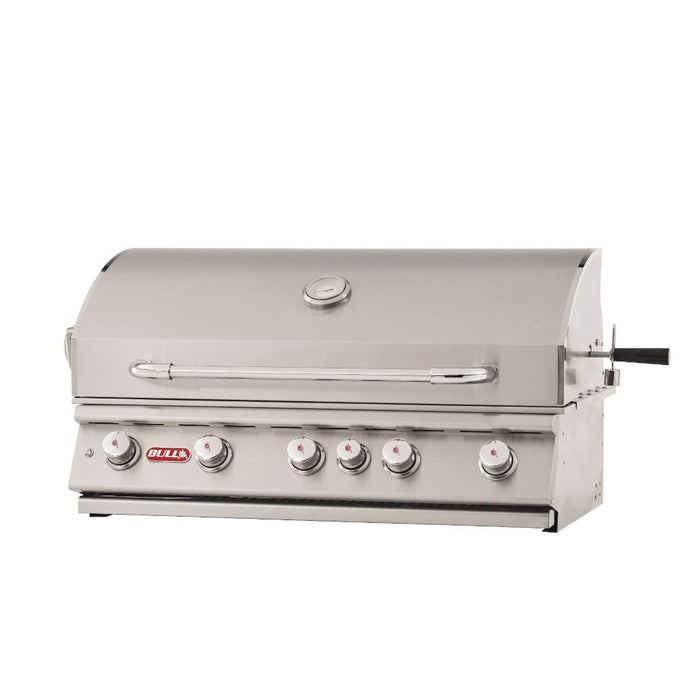 Bull Brahma 38-Inch 5 Burner Built-In Gas Grill with Infrared Rear Burner & Rotisserie Kit - 57568