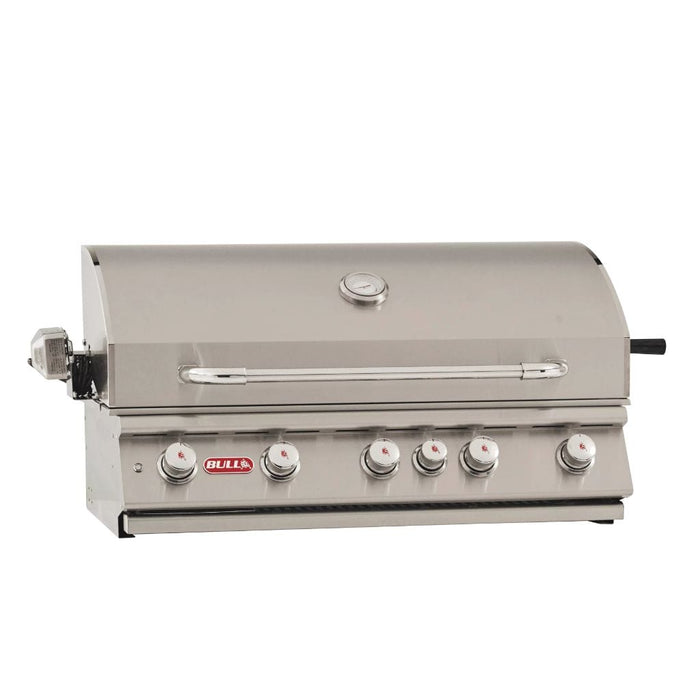 Bull Brahma 38-Inch 5 Burner Built-In Gas Grill with Infrared Rear Burner & Rotisserie Kit - 57568