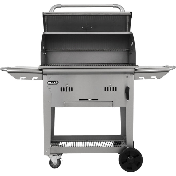 Bull Grills Premium Bison 30-Inch Freestanding Charcoal Grill - 88787+CART