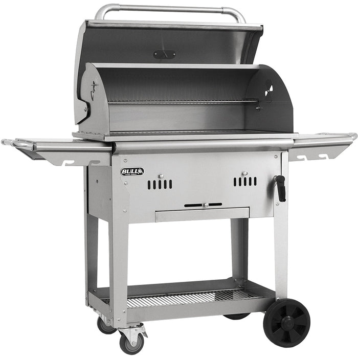 Bull Grills Premium Bison 30-Inch Freestanding Charcoal Grill - 88787+CART