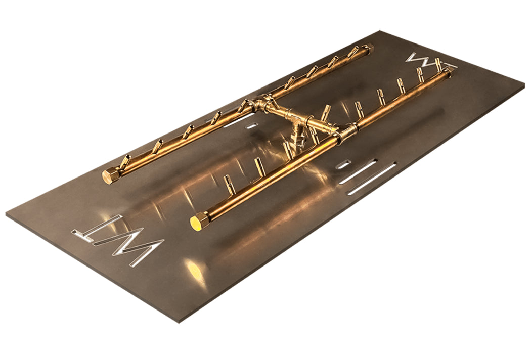 Warming Trends H-Style Crossfire 200K BTU Brass Burner - CFBH200