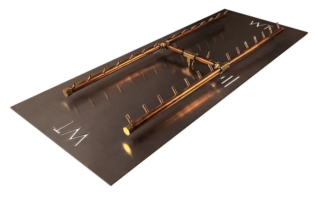 Warming Trends H-Style Crossfire 300K BTU Brass Burner - CFBH300