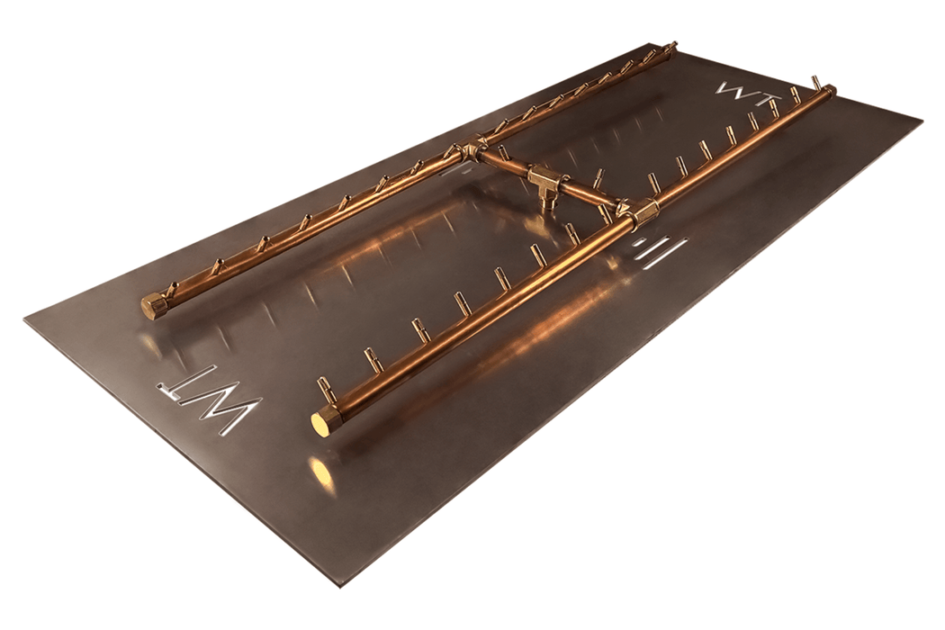 Warming Trends H-Style Crossfire 340K BTU Brass Burner - CFBH340