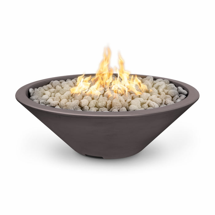 The Outdoor Plus Cazo Narrow Ledge GFRC Concrete Fire Pit Bowl