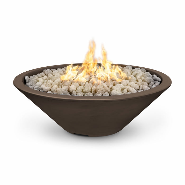 The Outdoor Plus Cazo Narrow Ledge GFRC Concrete Fire Pit Bowl