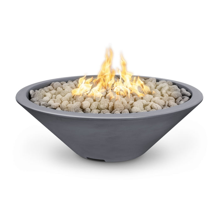 The Outdoor Plus Cazo Narrow Ledge GFRC Concrete Fire Pit Bowl