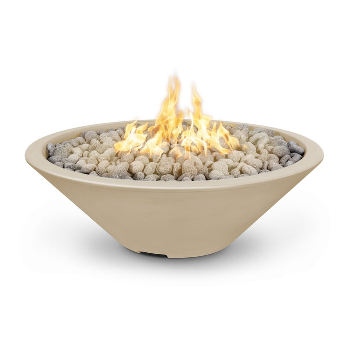 The Outdoor Plus Cazo Narrow Ledge GFRC Concrete Fire Pit Bowl