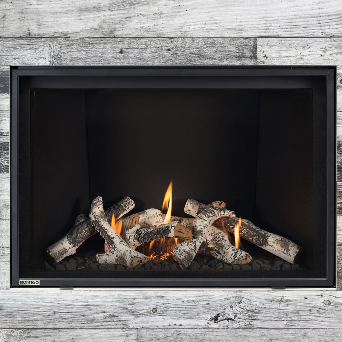 Montigo DelRay 38-Inch Full Load Square Direct Vent Gas Fireplace