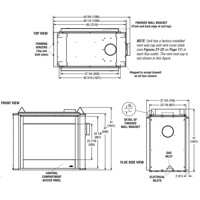 Superior DRT40ST 40-Inch Direct Vent Gas Fireplace